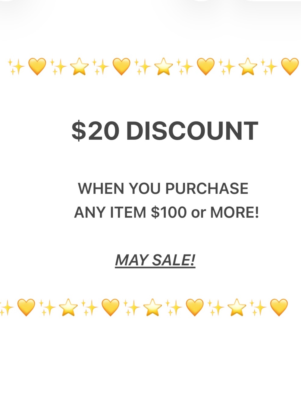 ONLY VALID THROUGH MAY!